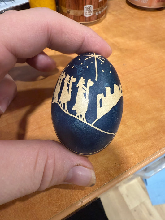 Nativity - We Three Kings Chicken Egg Ornament